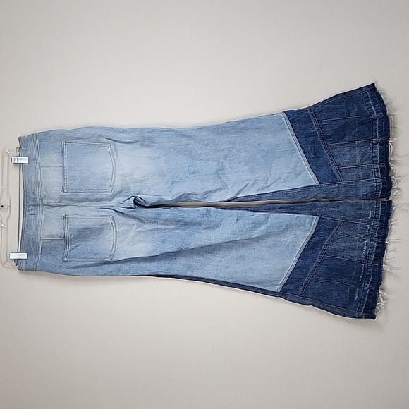 Free People Retro Boho Denim Flares - Picture 4 of 6